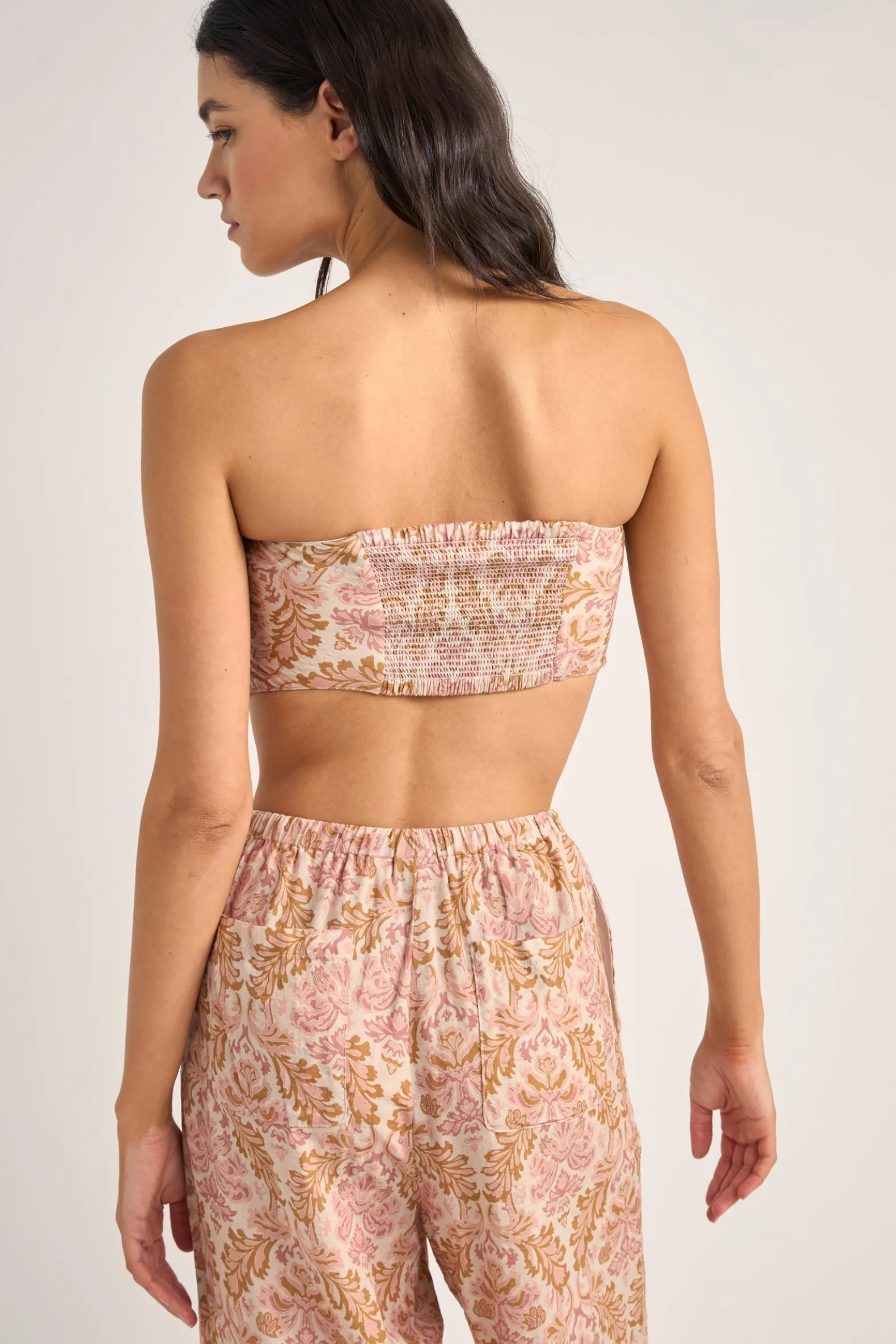 Amelia Scarf Top Rose