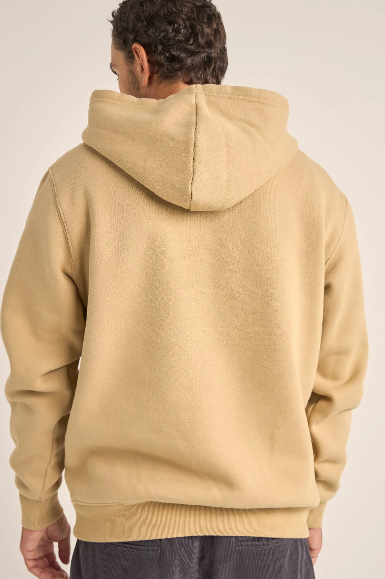 Arch Heavyweight Fleece Hood Sand