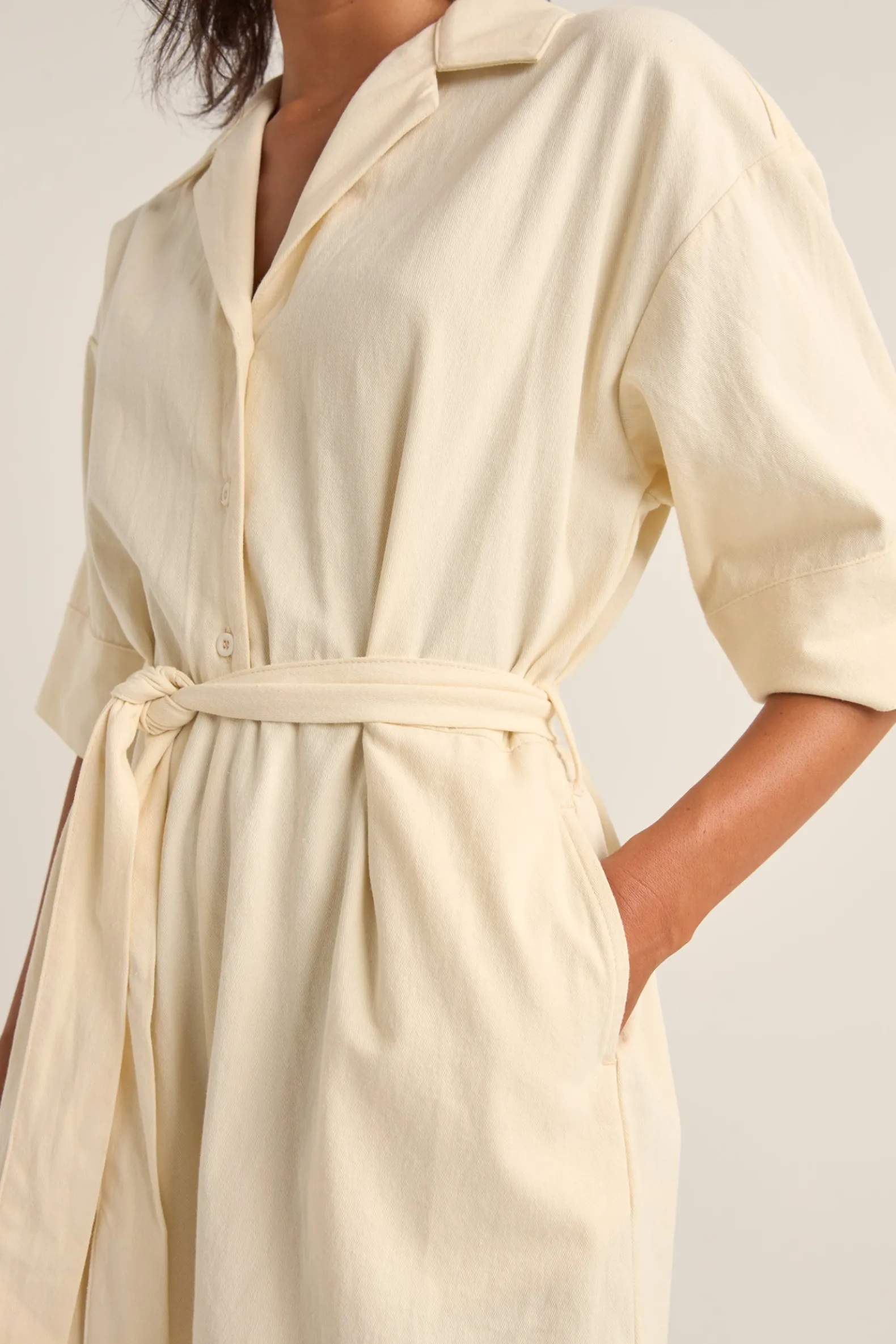 Boiler Playsuit Cream