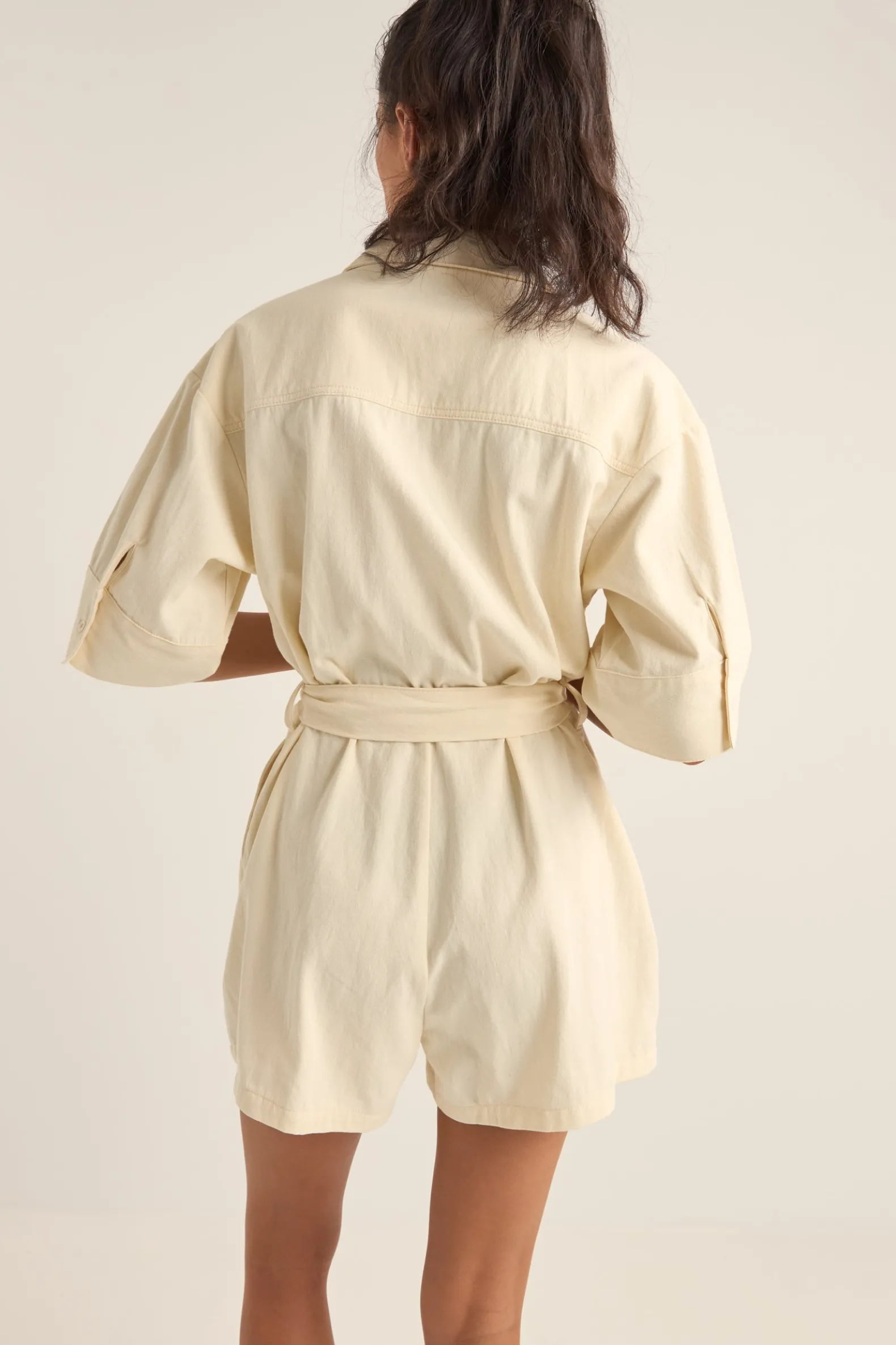 Boiler Playsuit Cream