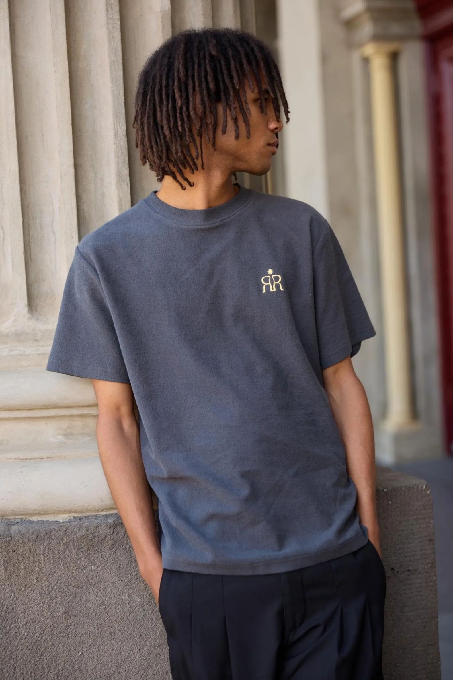 Breakers Terry Vintage Ss T-Shirt Stone Blue