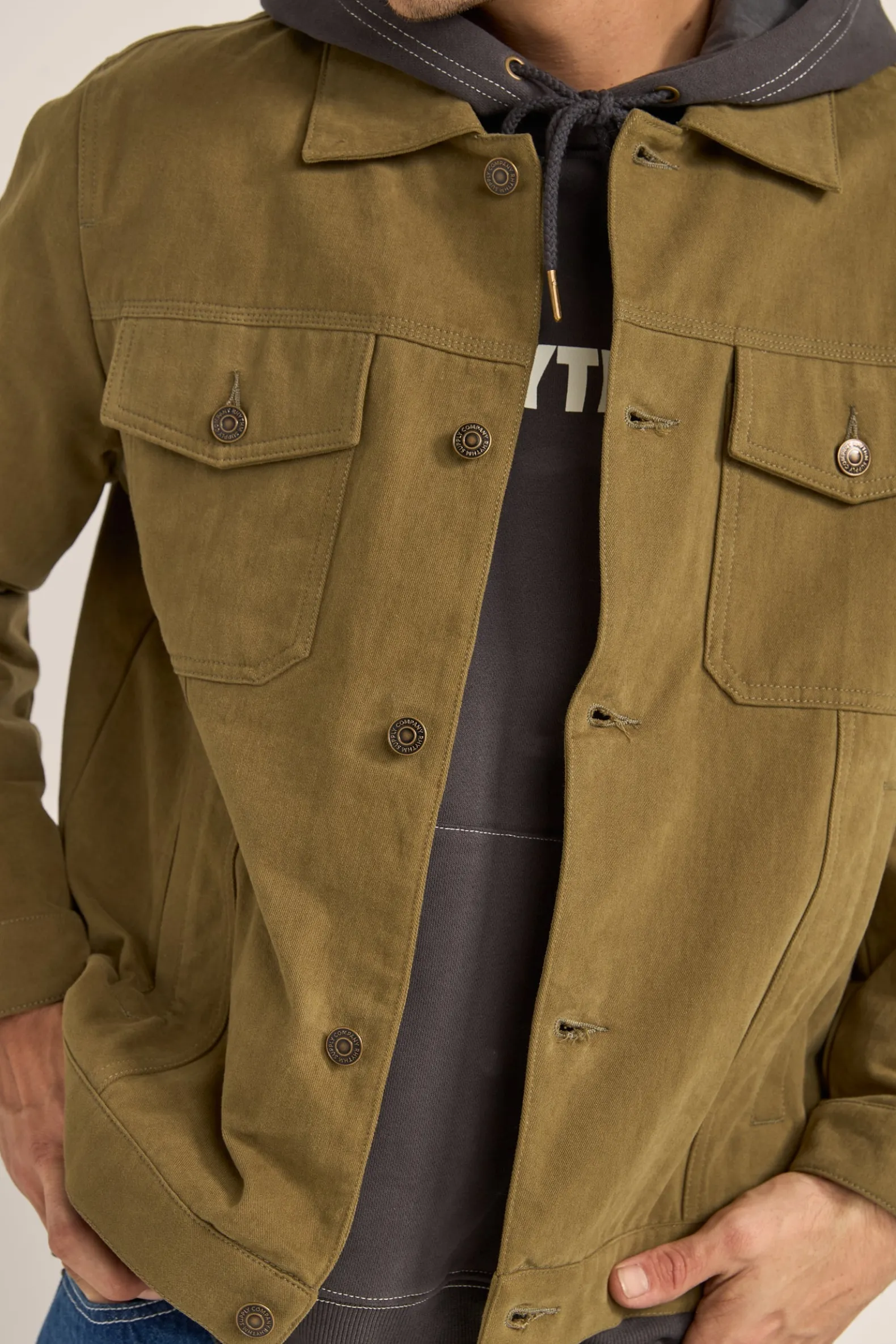 Brushed Twill Trucker Olive