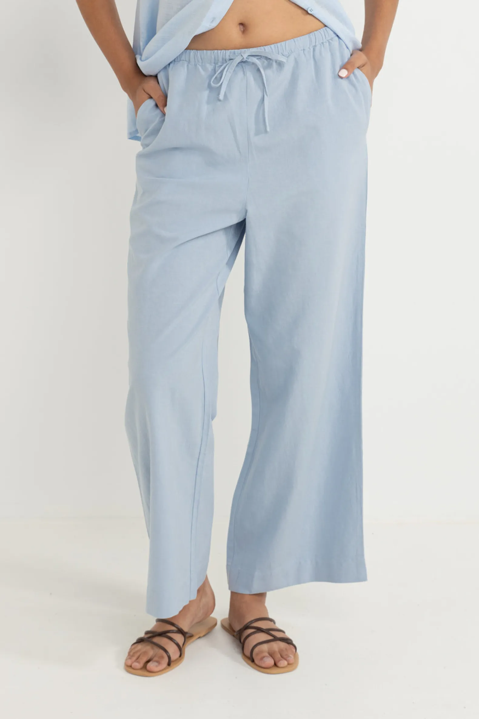 Classic Drawstring Pant Blue