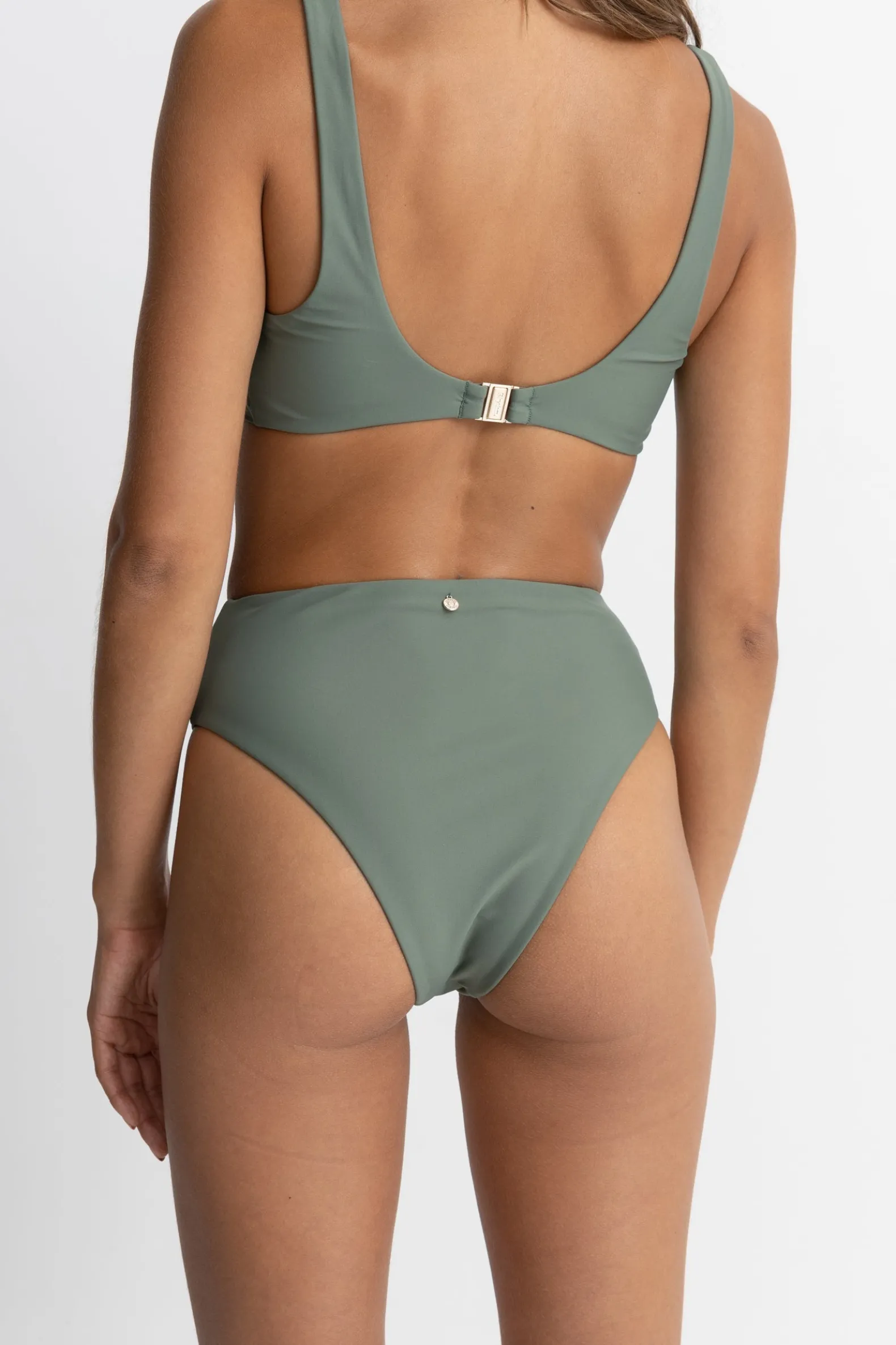 Classic Hi Waist Pant Olive