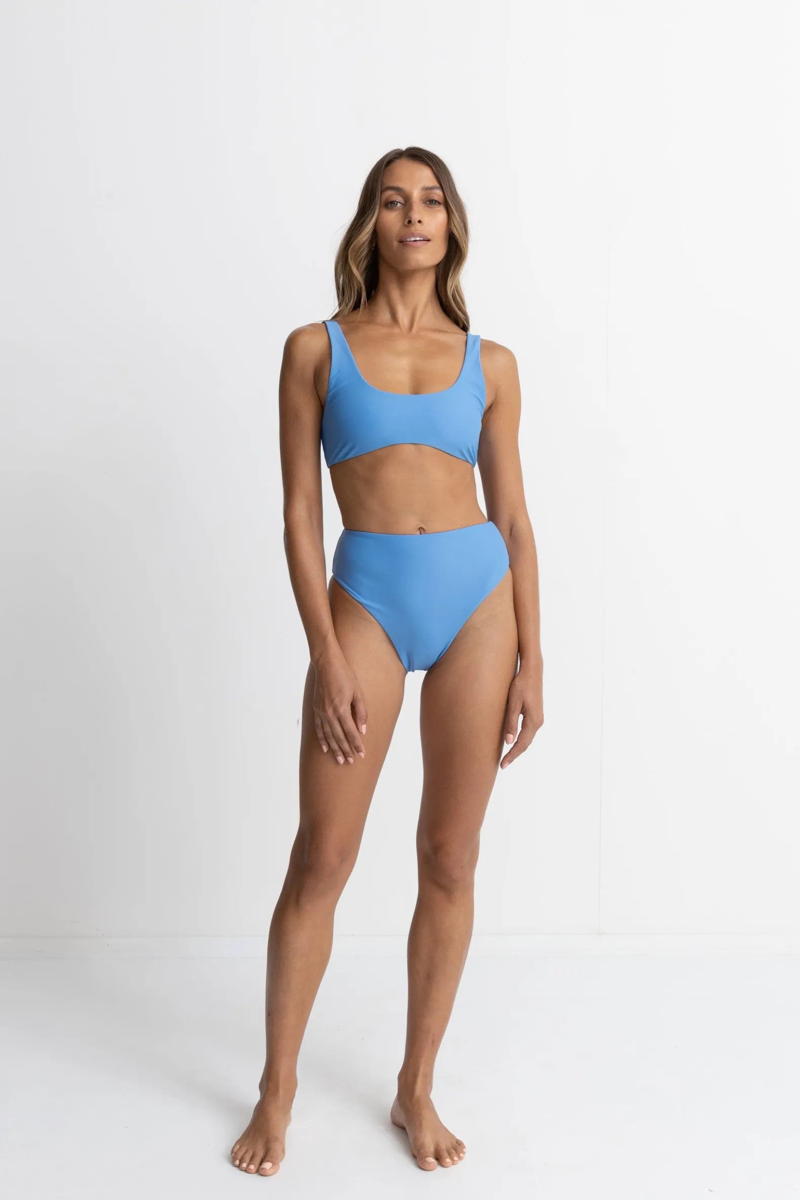 Classic Hi Waist Pant Blue