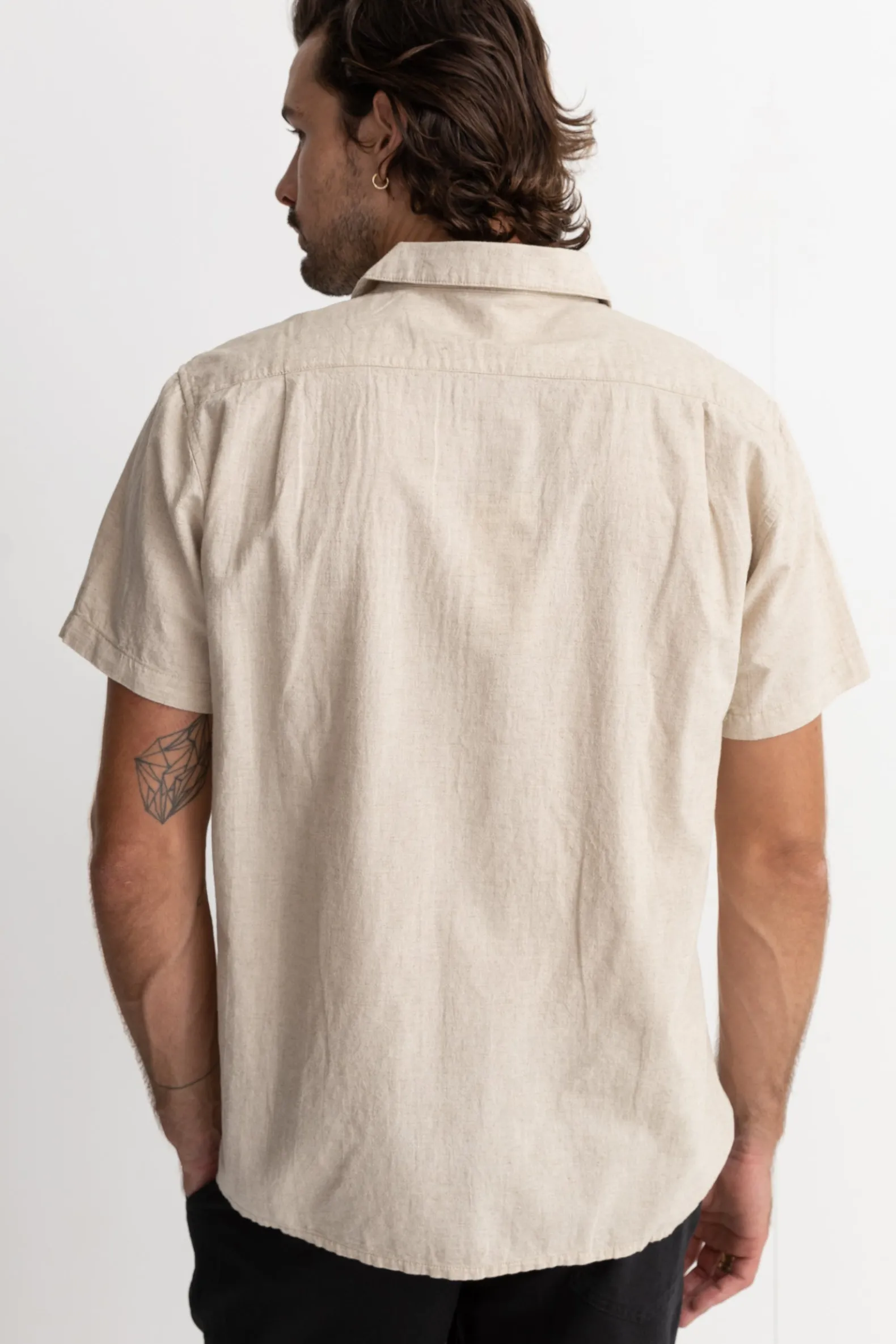 Classic Linen Ss Shirt Sand