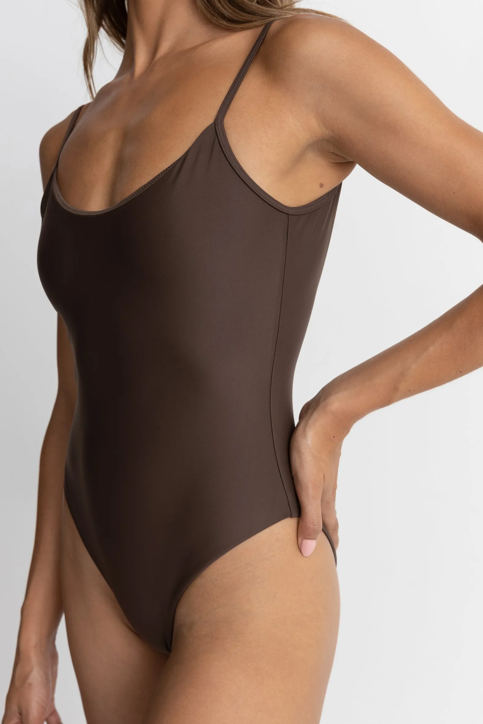 Classic Minimal One Piece Chocolate