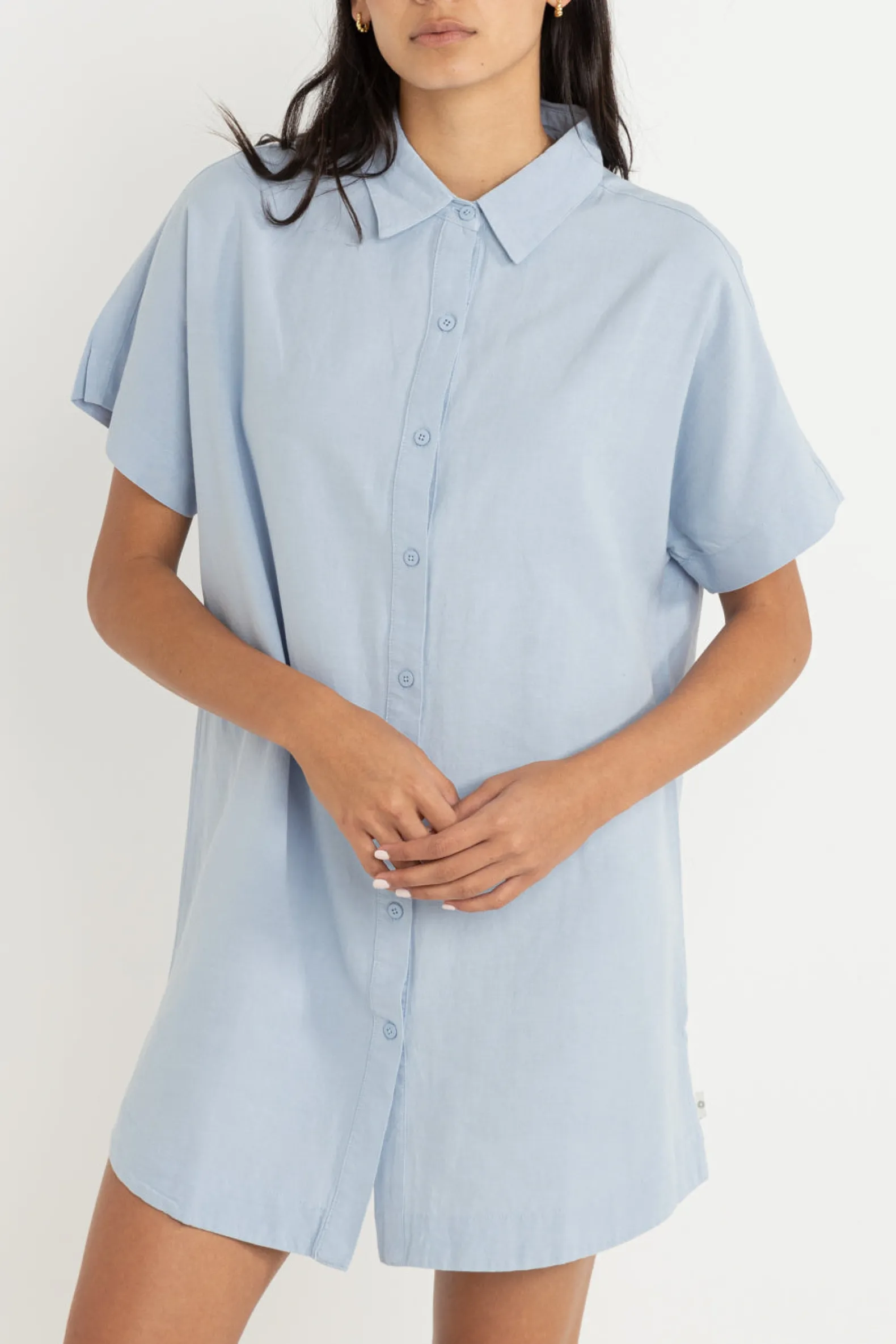 Classic Shirt Dress Blue