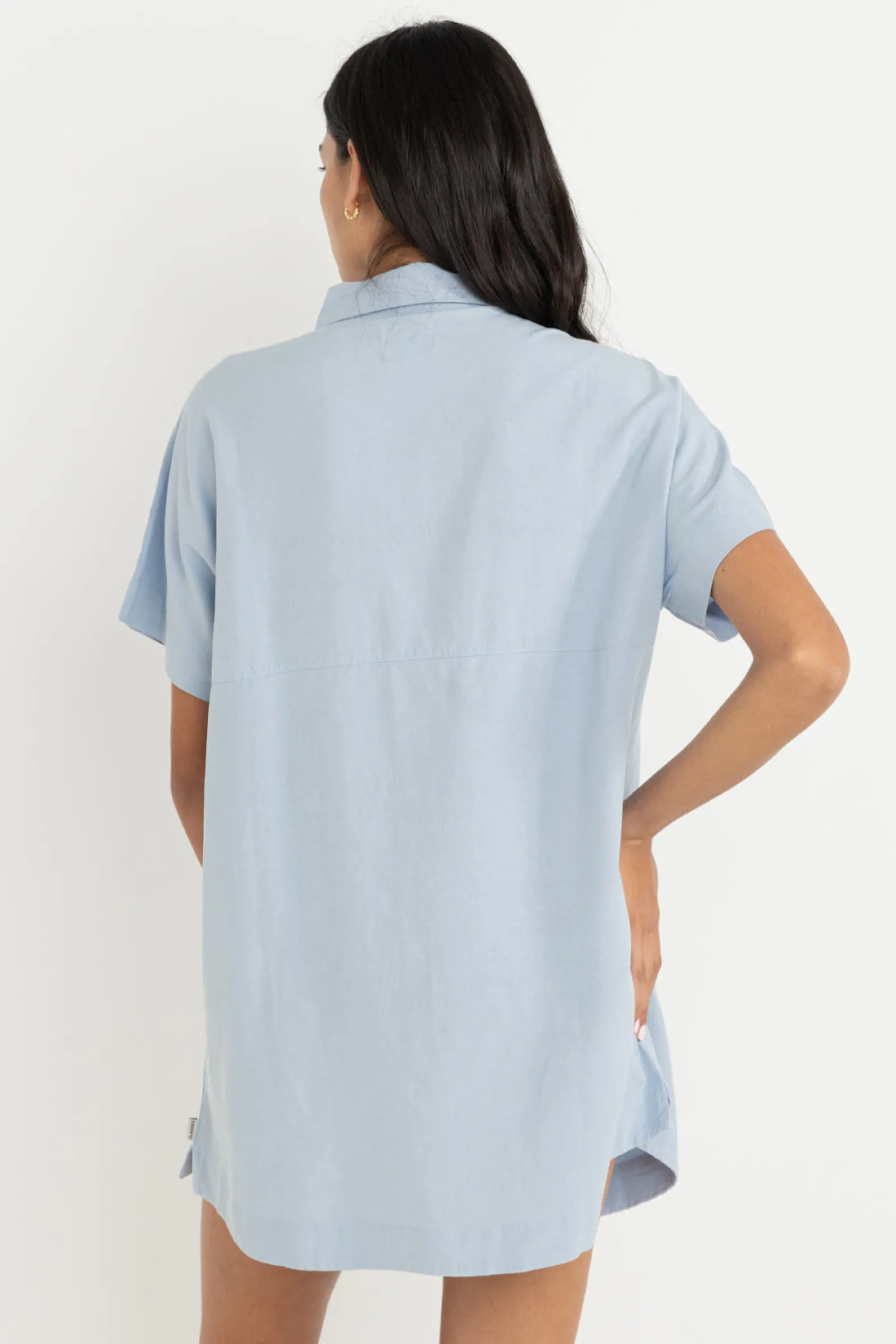 Classic Shirt Dress Blue