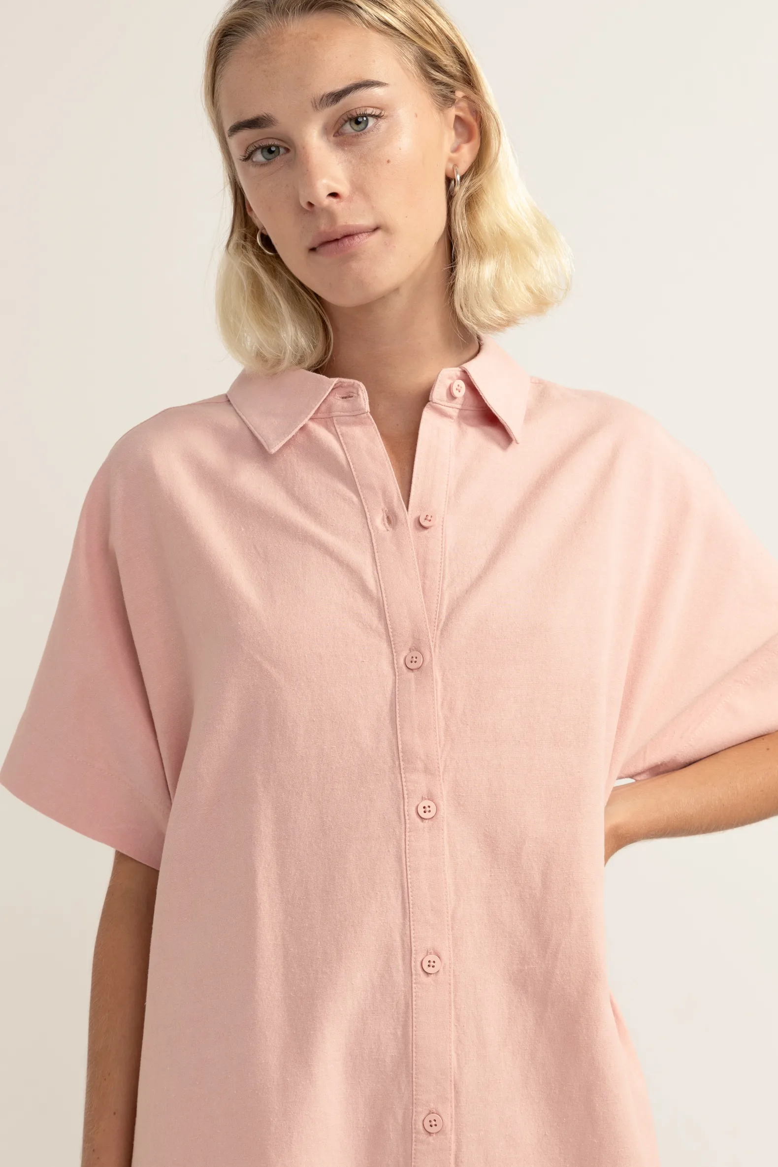 Classic Shirt Dress Rose