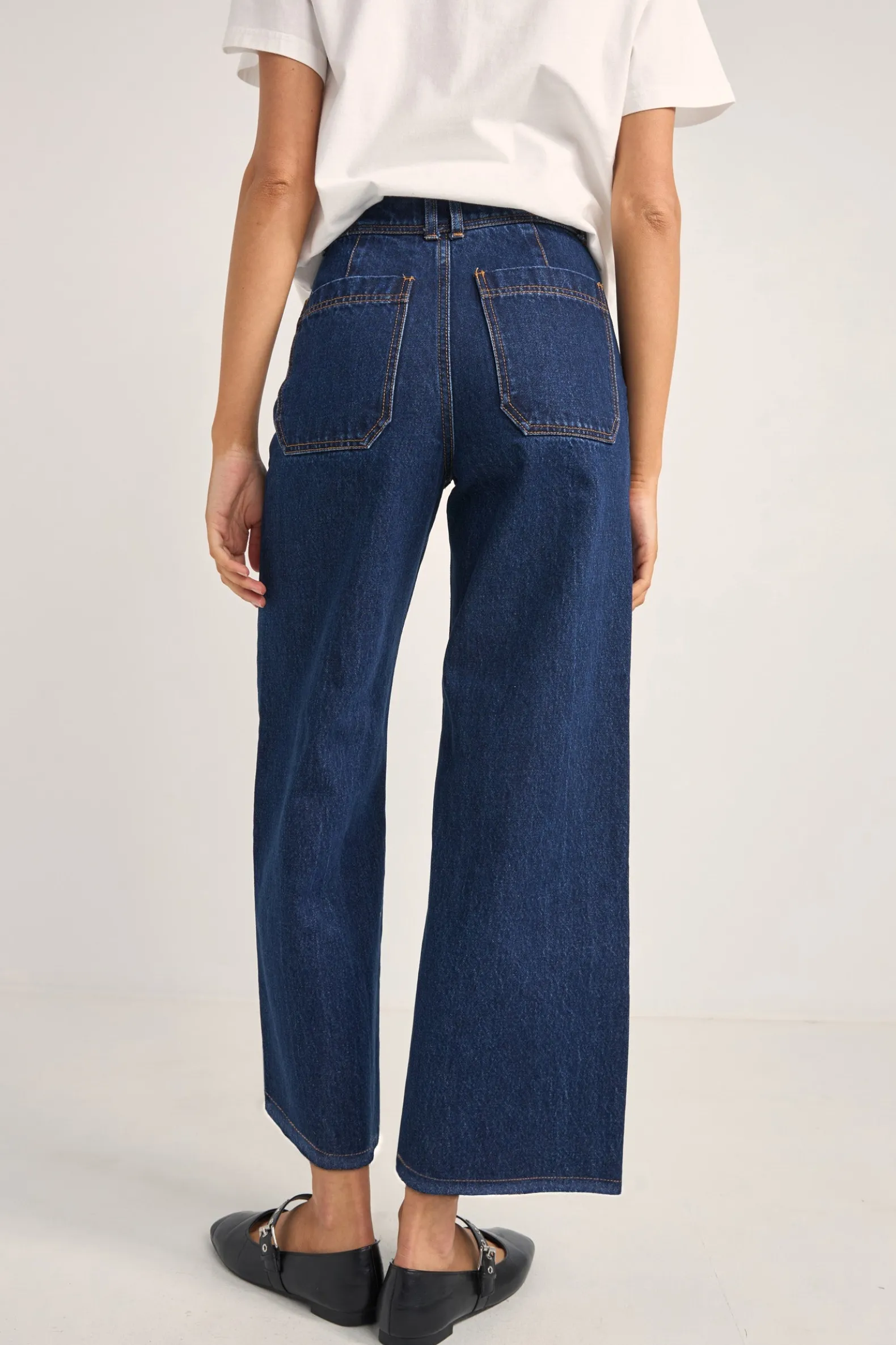 Demi High Loose Denim Jeans Indigo