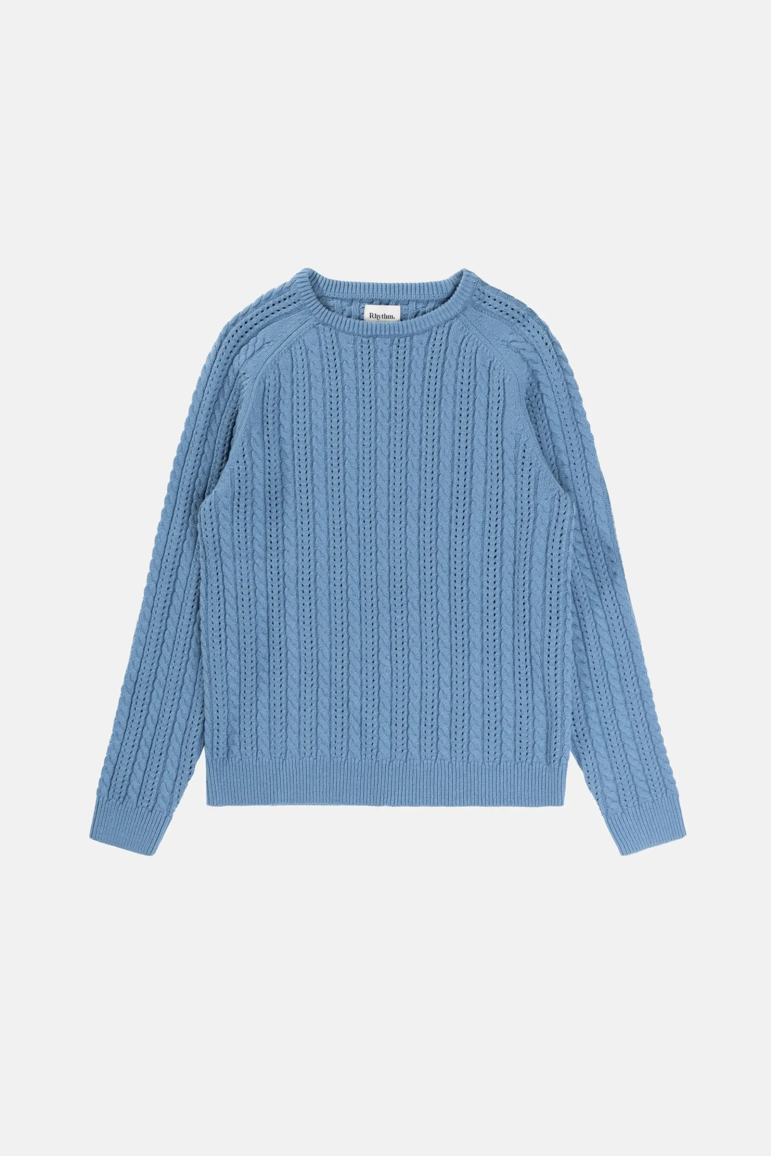 Doheny Pointelle Crew Knit  Slate