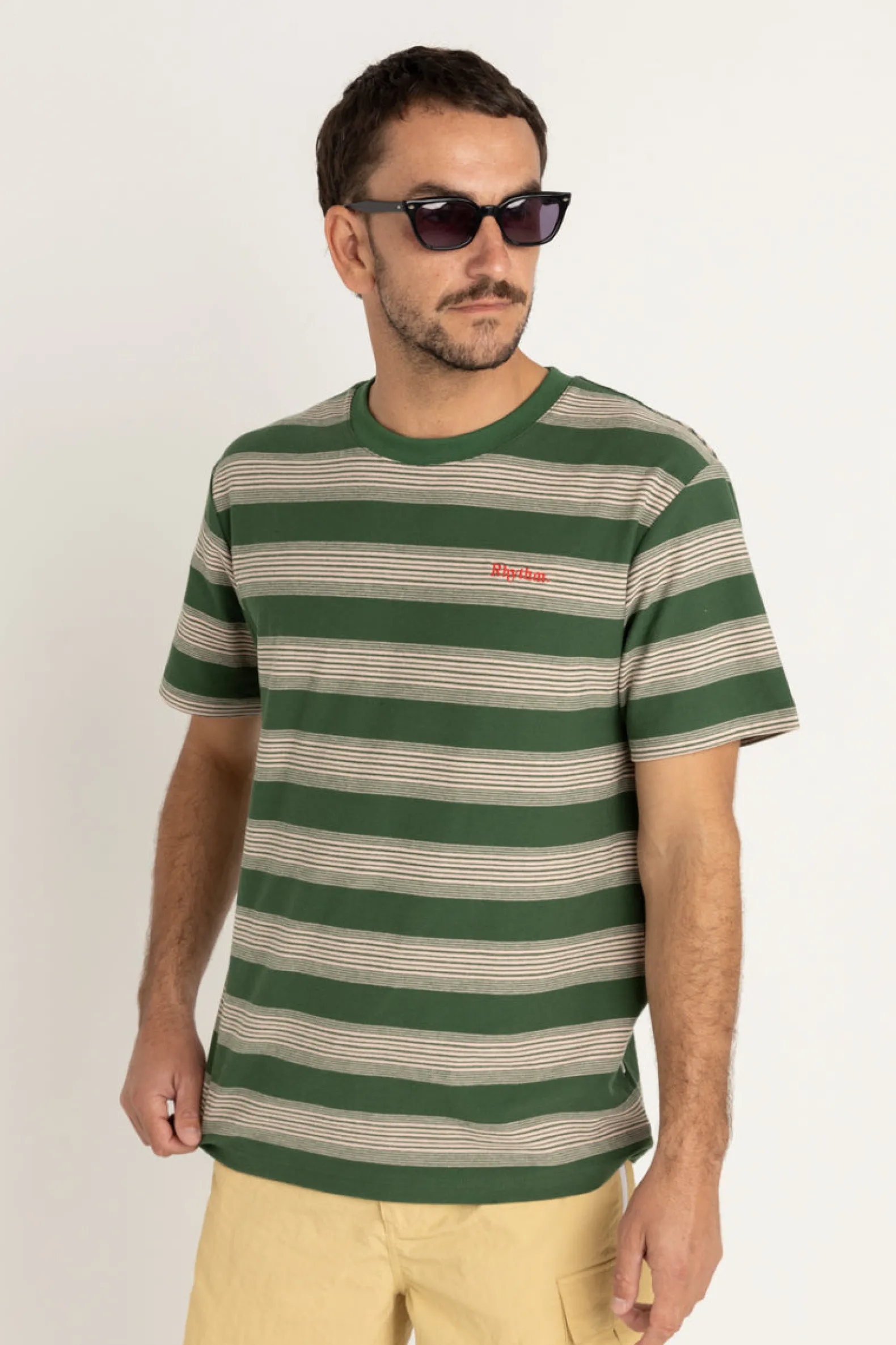 Echo Stripe Ss T-Shirt Natural