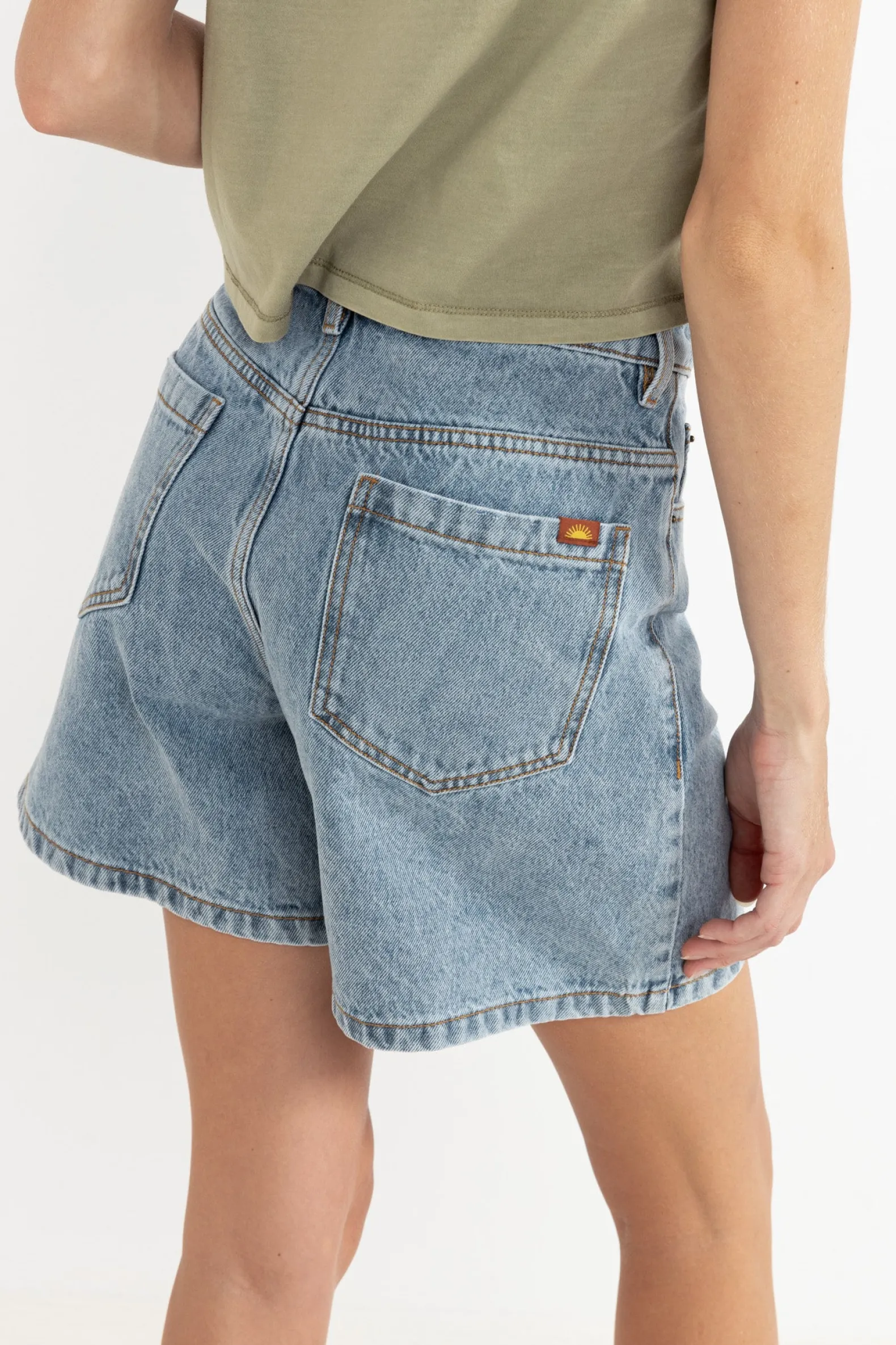 Escape Denim Short Washed Blue
