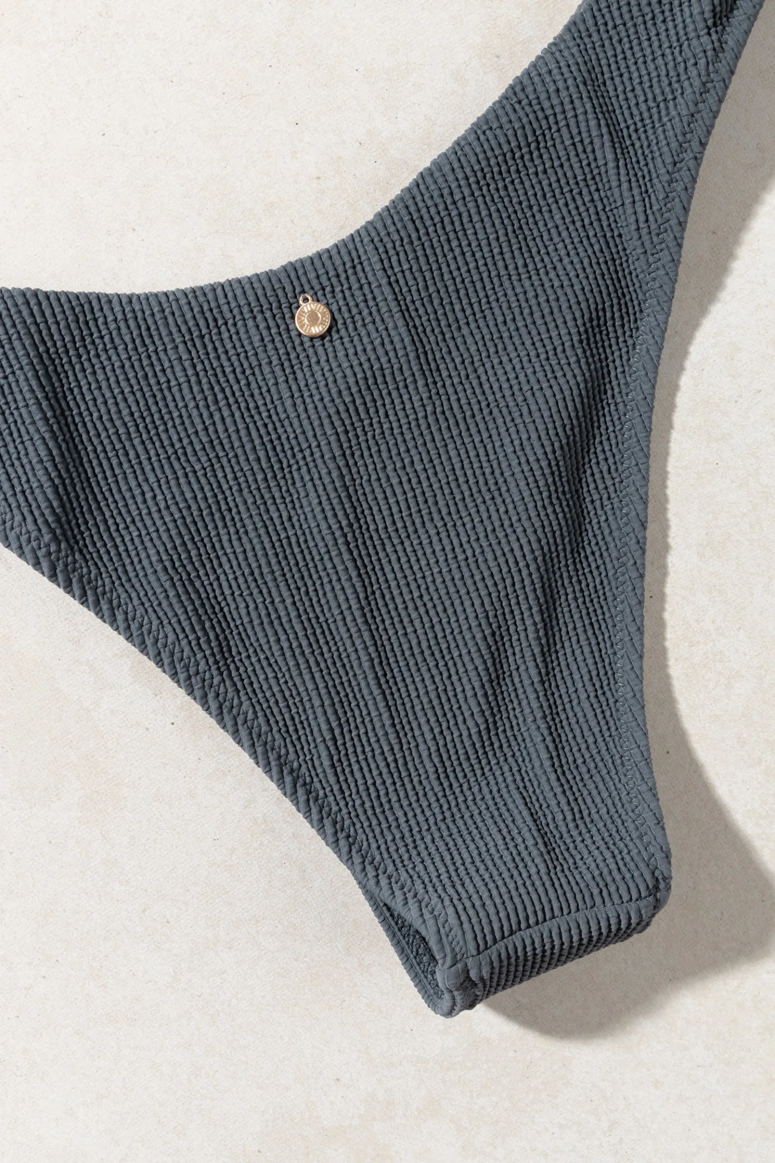 Essential Rib Hi Cut Pant Graphite