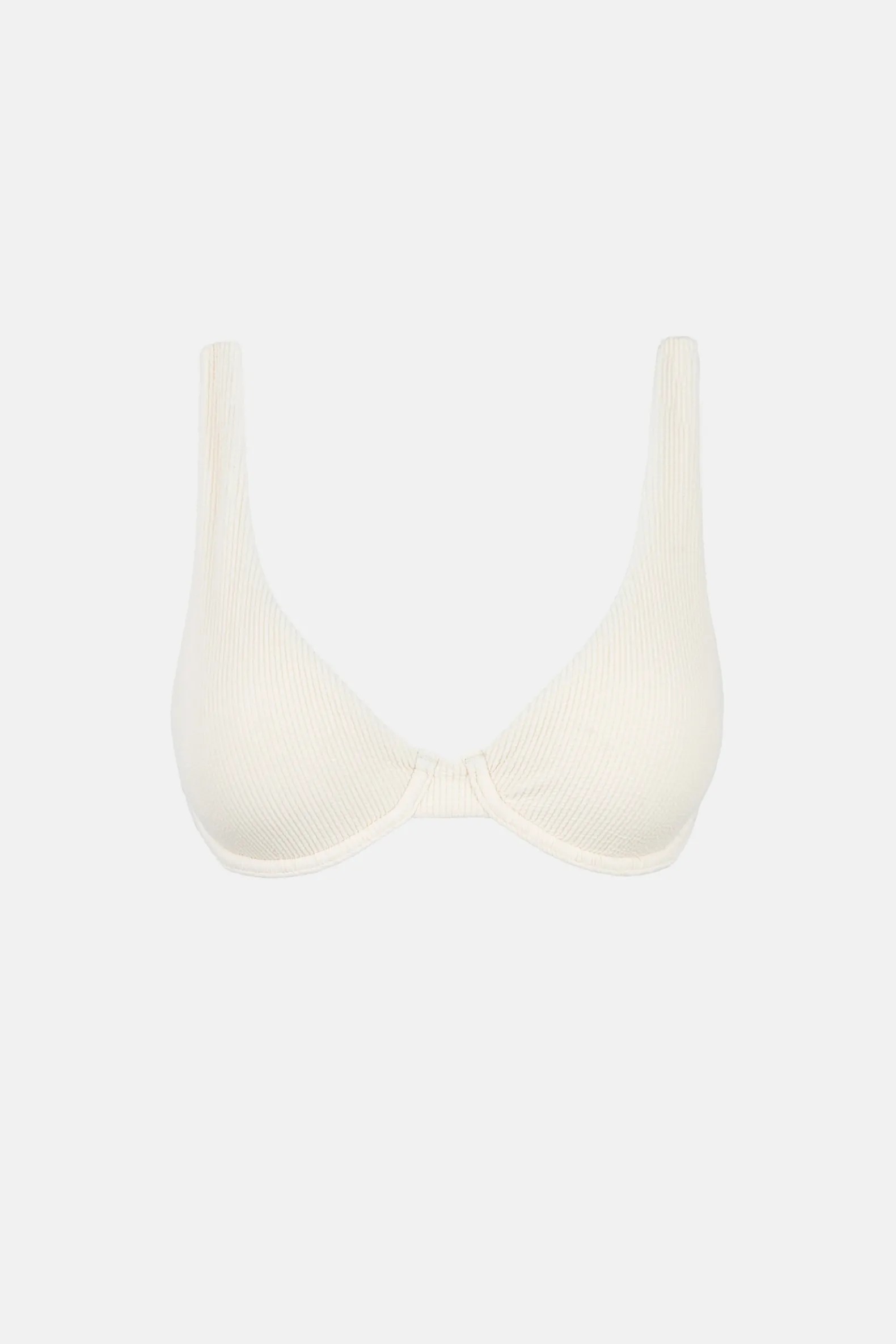 Essential Rib Underwire Top Creme