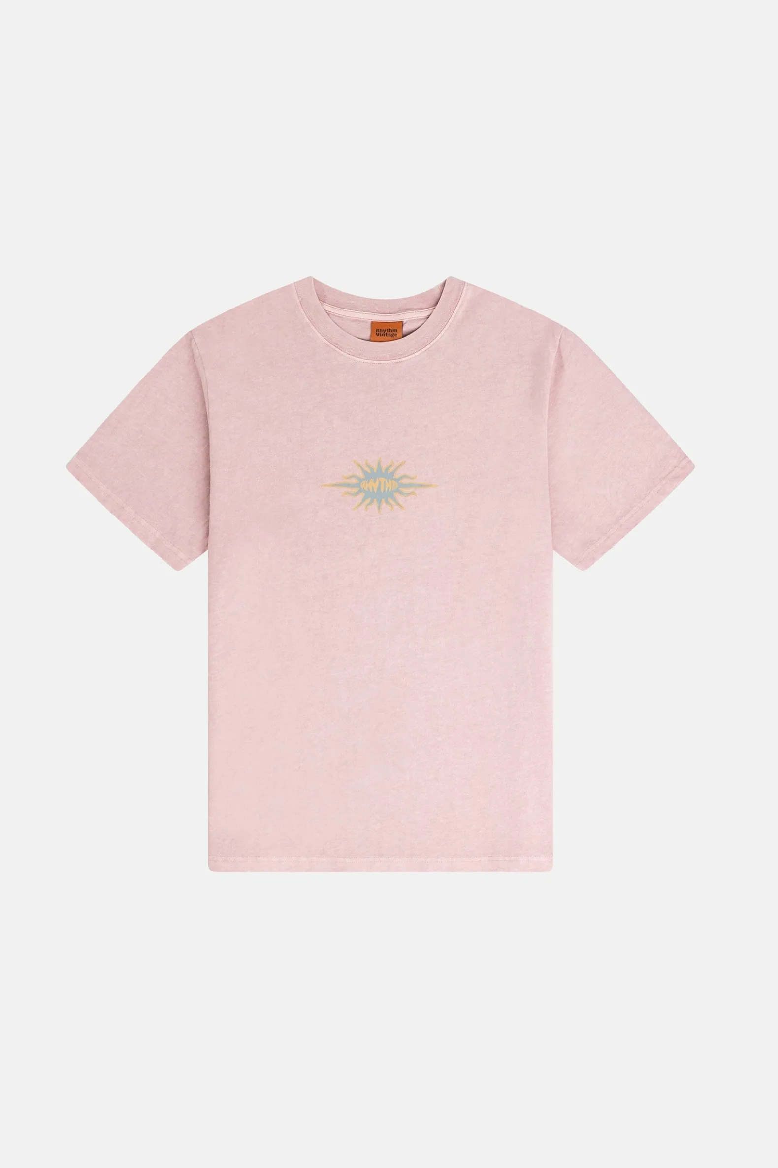 Flame Printed Vintage Ss T Shirt Mauve