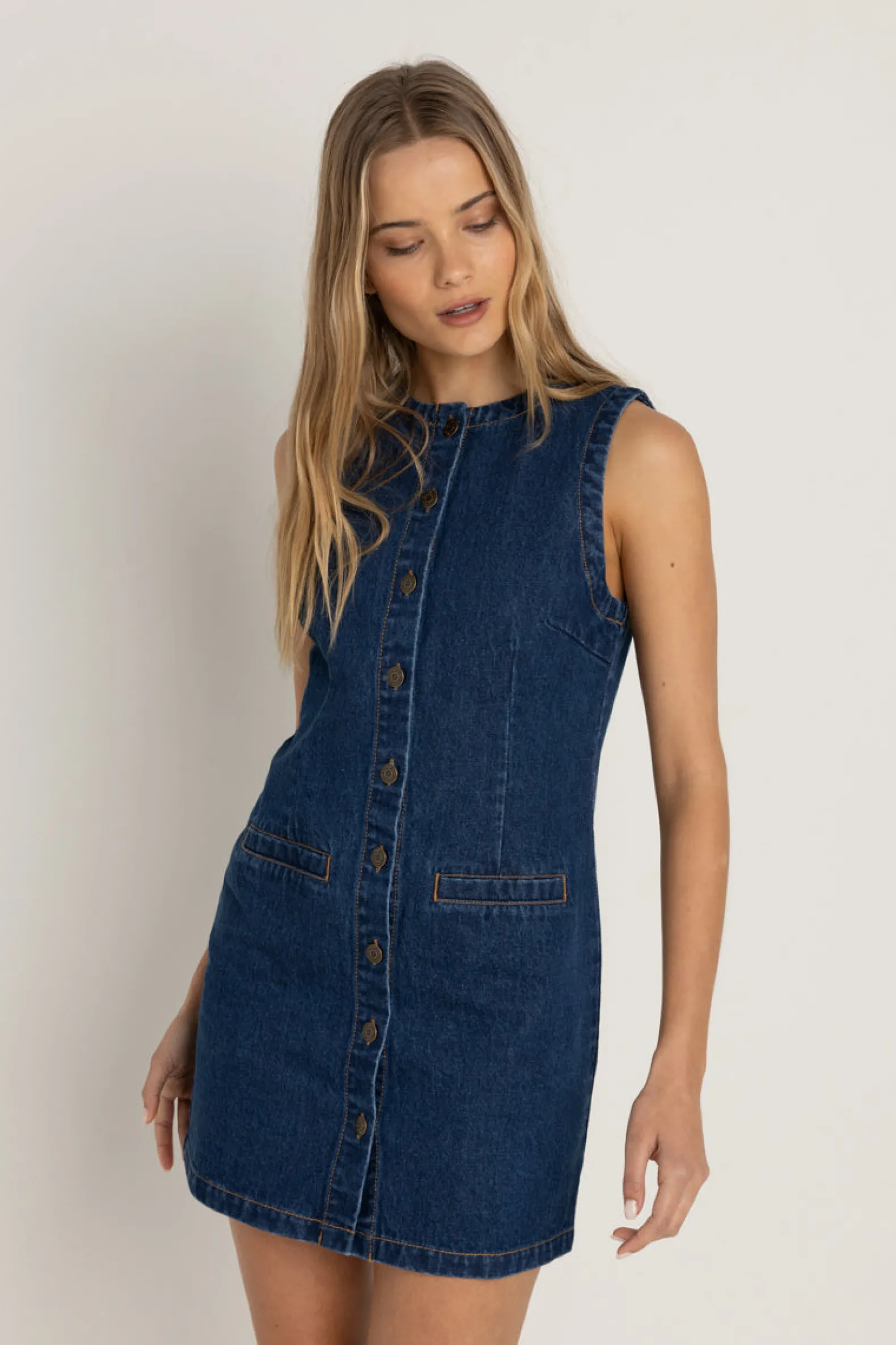 Gia Denim Dress Blue Wash
