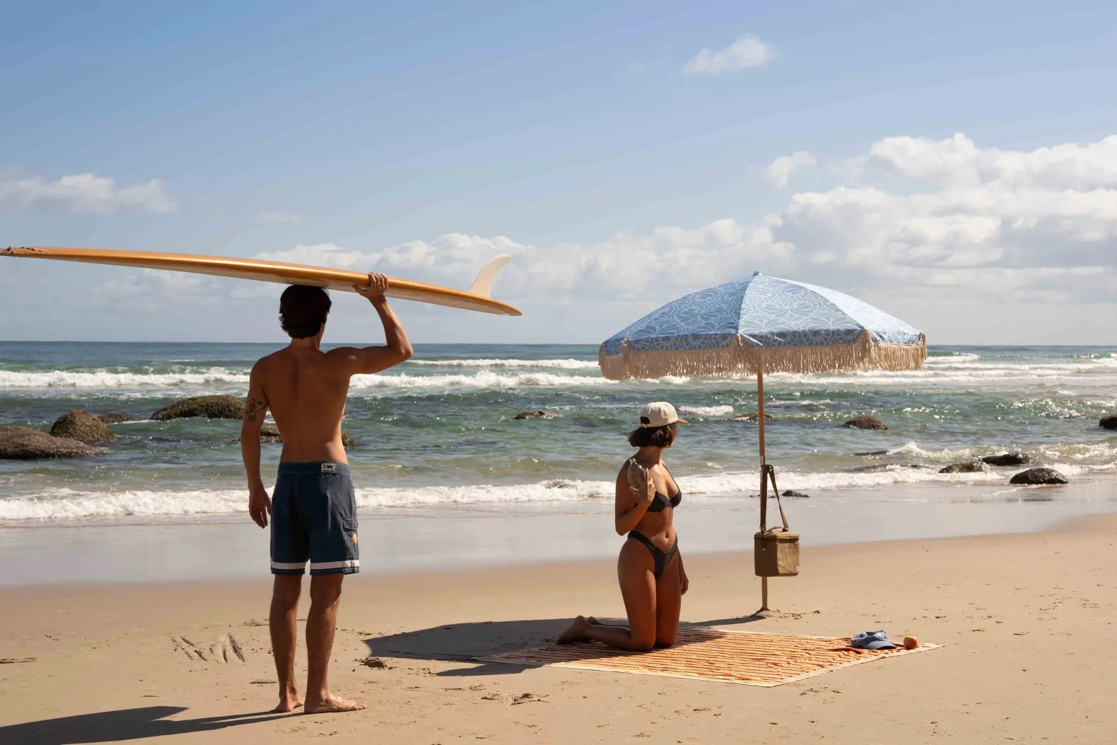 Project PARGO x Rhythm - 950mL Insulated Bottle Surf Shop Bone White