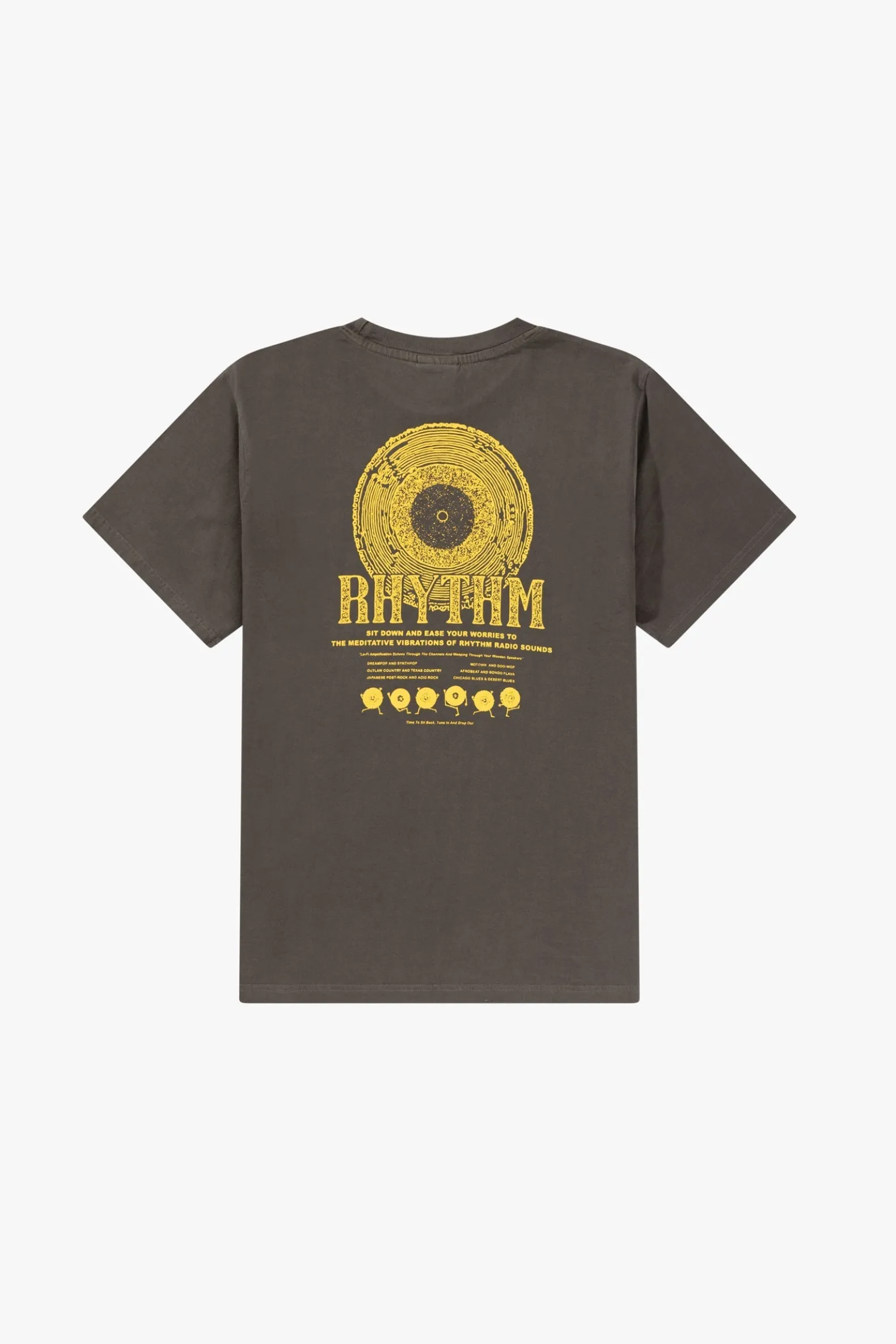 Record Vintage Ss T-Shirt Vintage Black