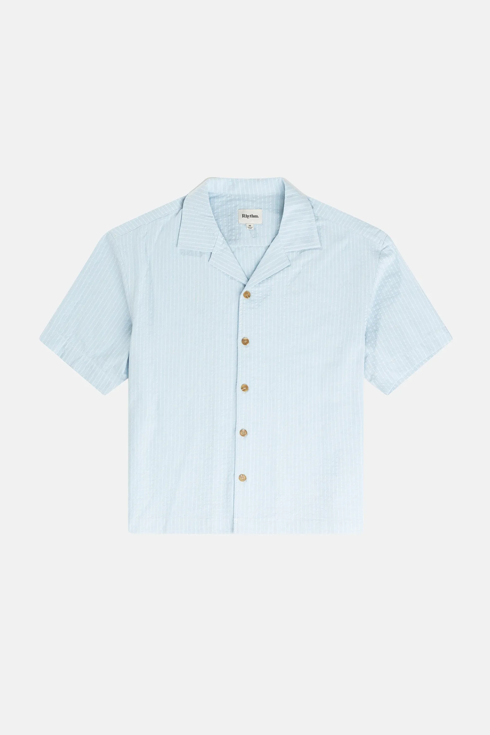 Relaxed Stripe Ss Shirt Blue