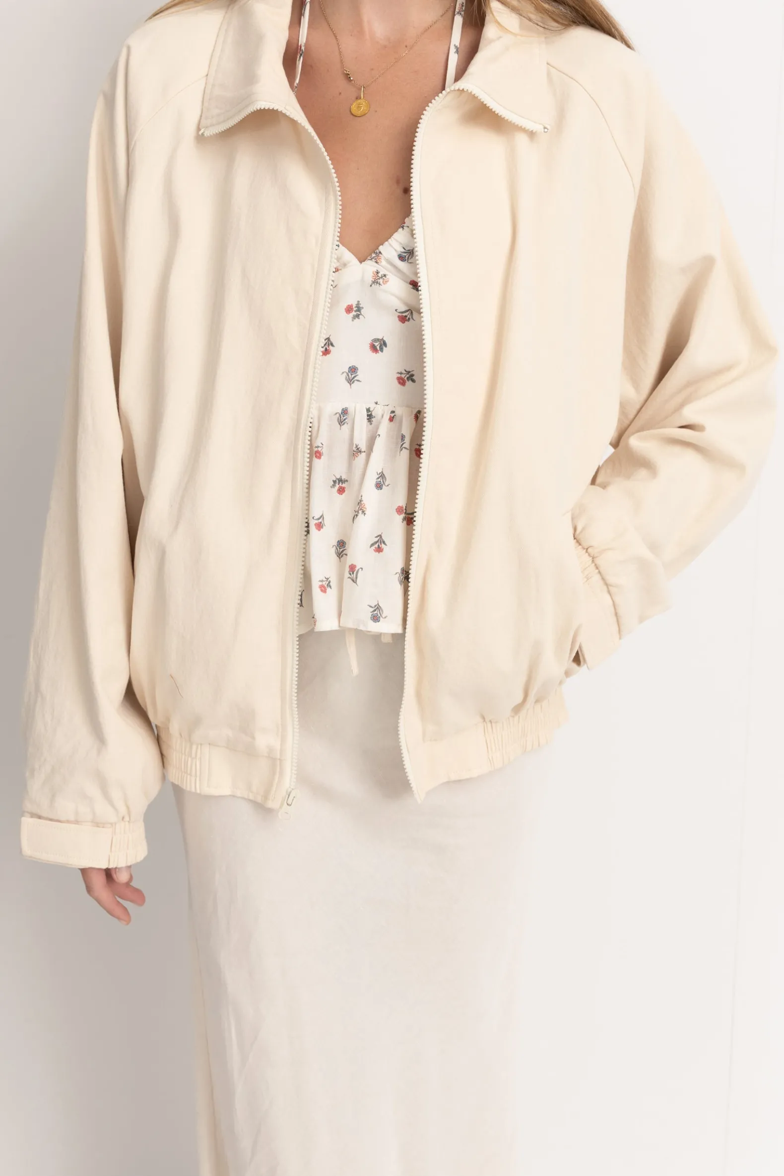 Santa Monica Bomber Jacket Cream