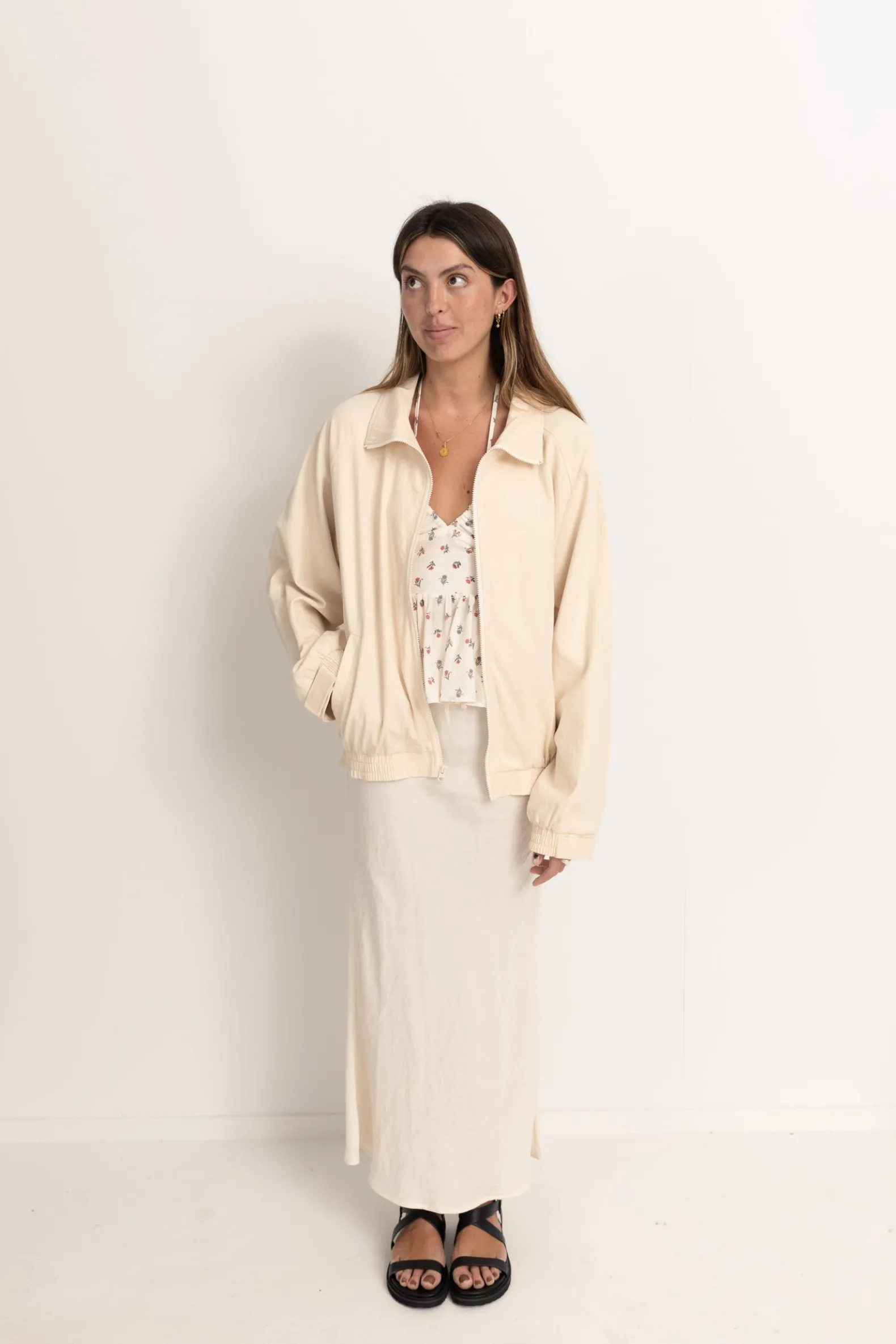 Santa Monica Bomber Jacket Cream