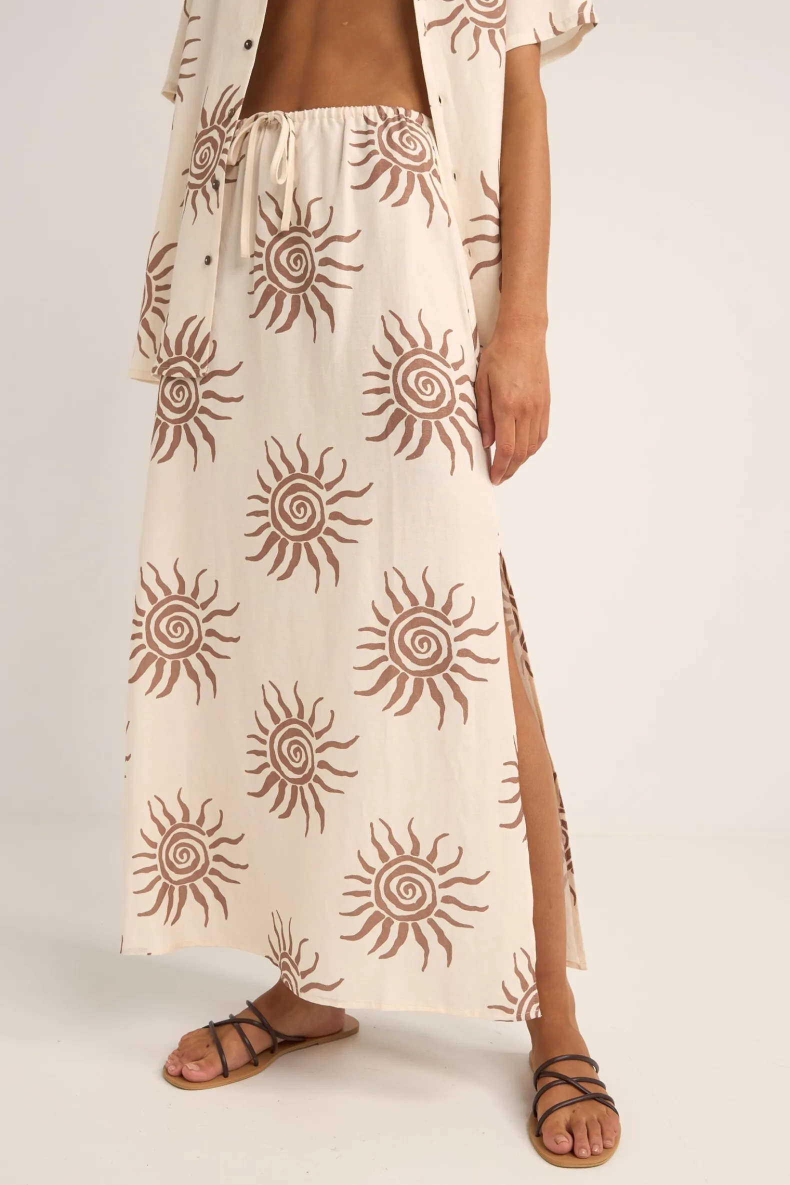 Seafarer Maxi Skirt Brown