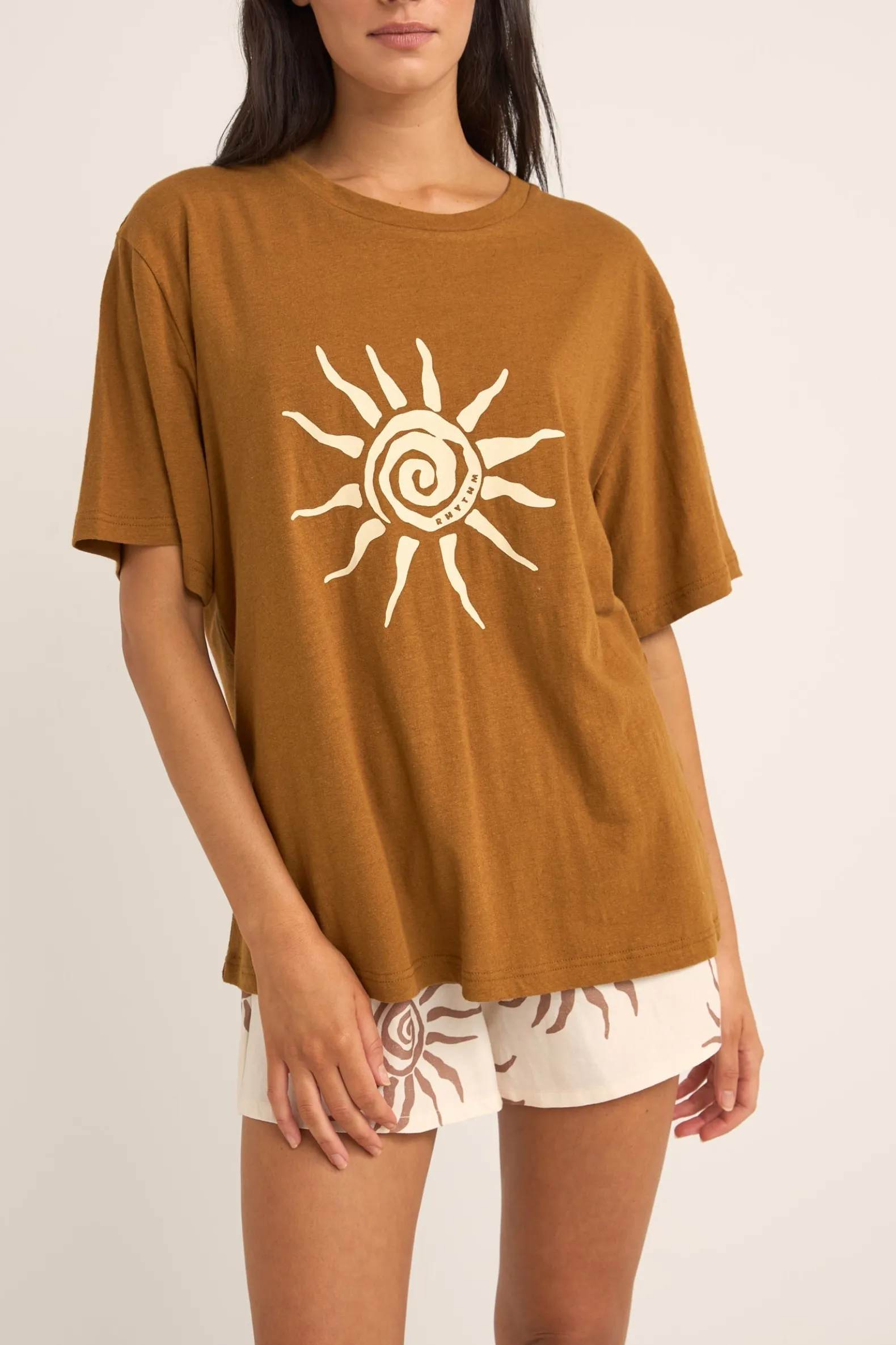 Seafarer Oversized T-Shirt Brown