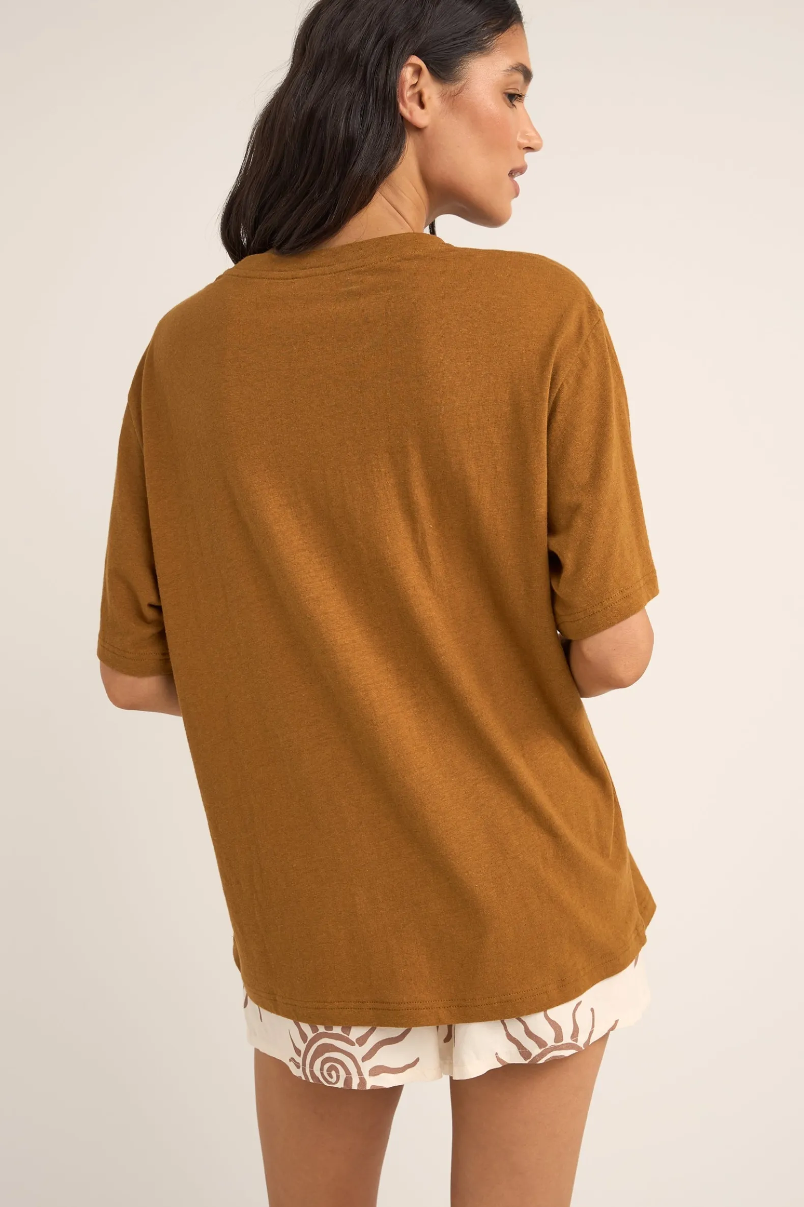 Seafarer Oversized T-Shirt Brown