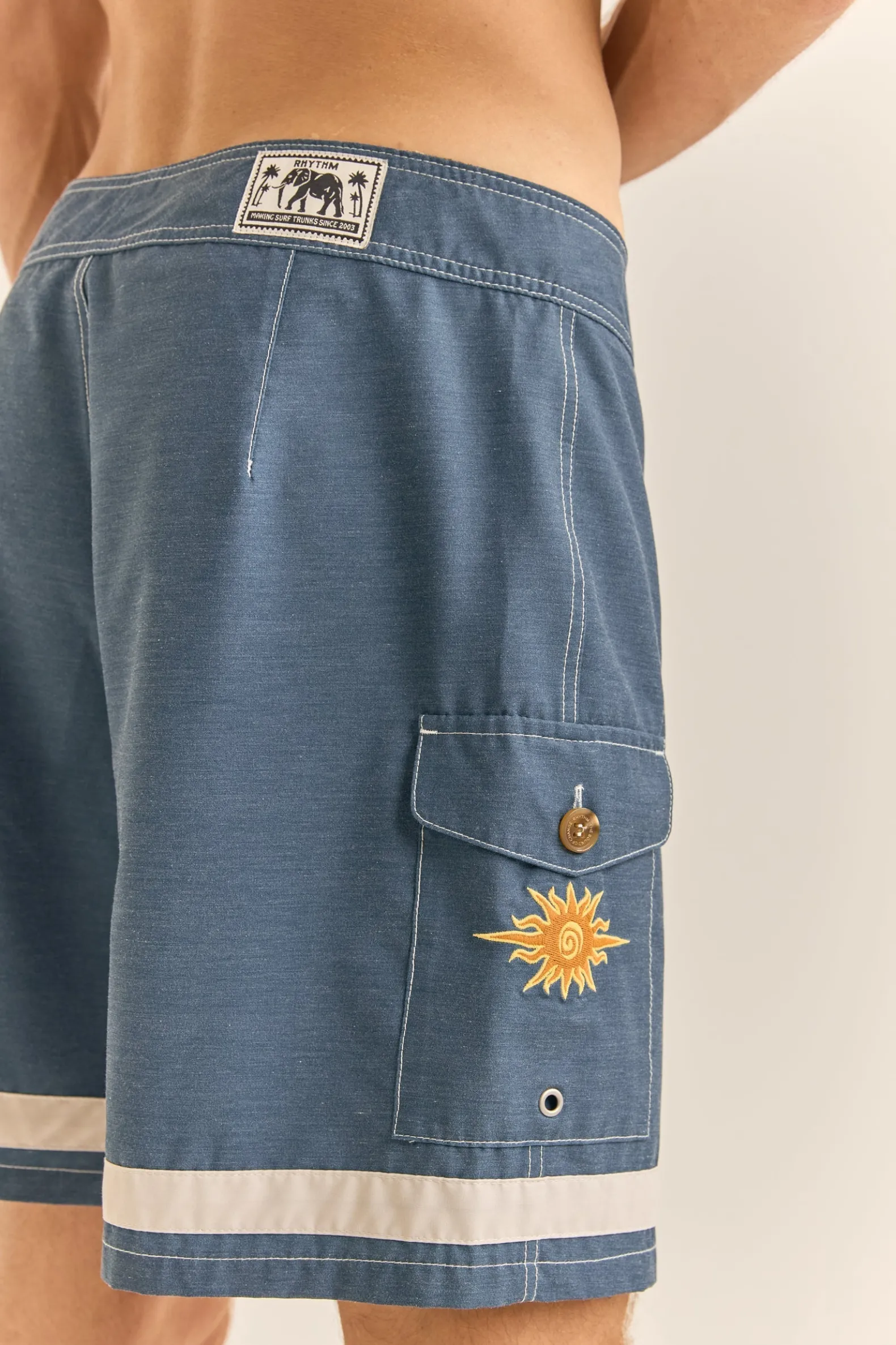 Signature Stripe Trunk Navy