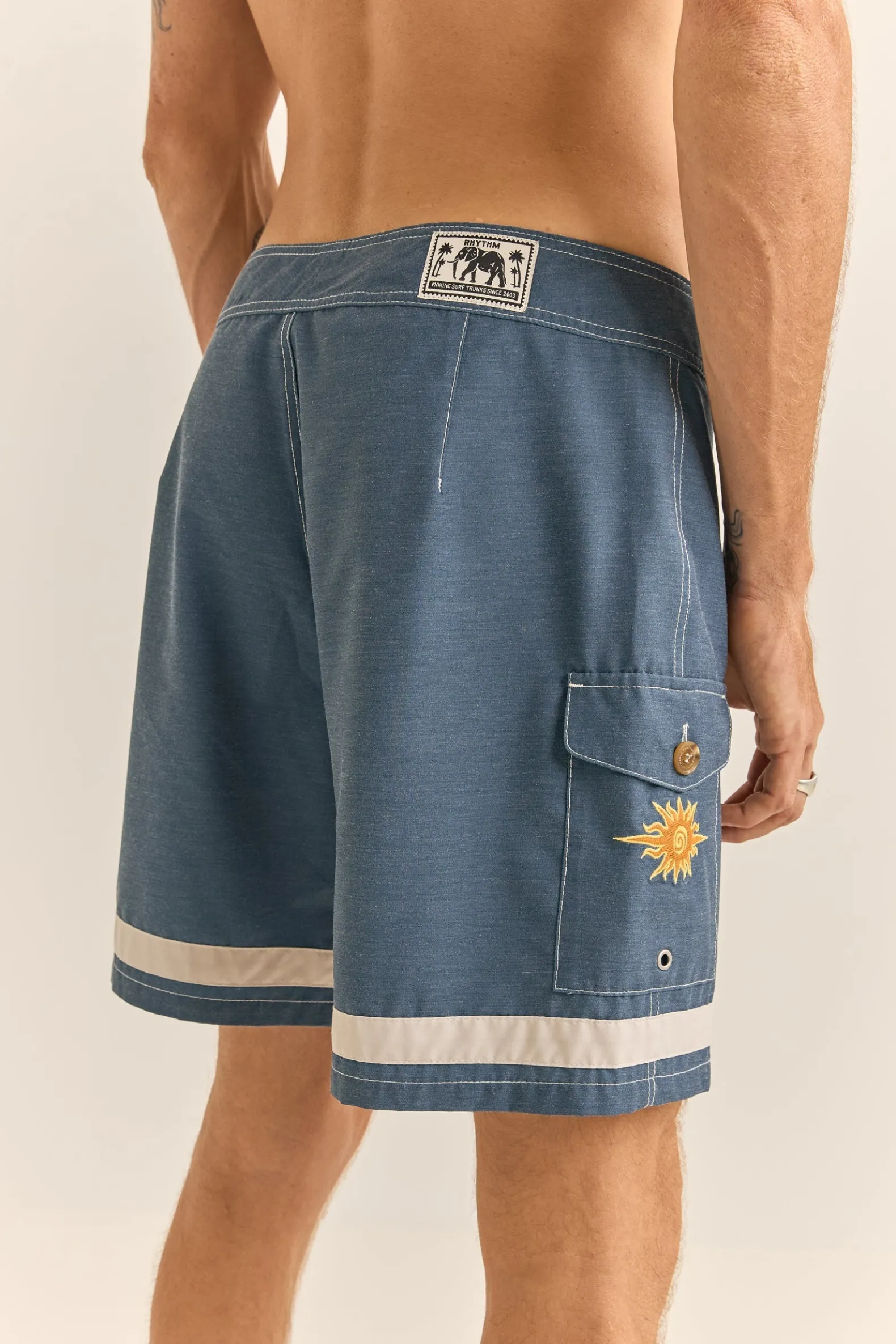 Signature Stripe Trunk Navy