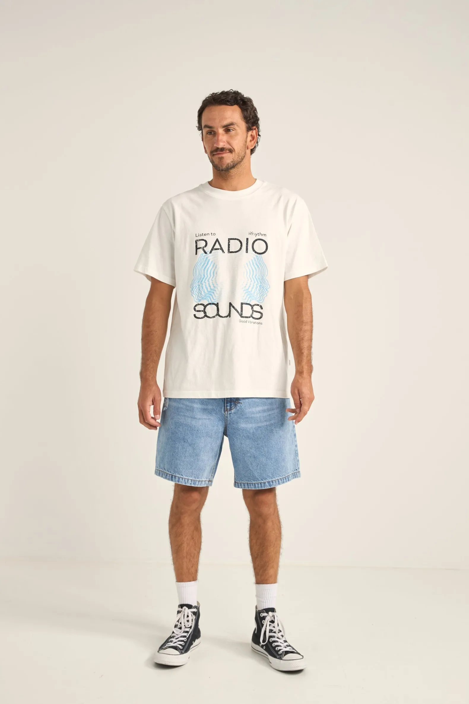 Subtle Distress Short Blue