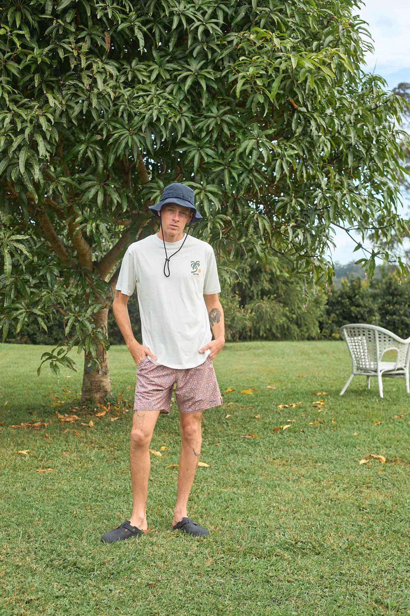 Trees Ss T-Shirt Vintage White