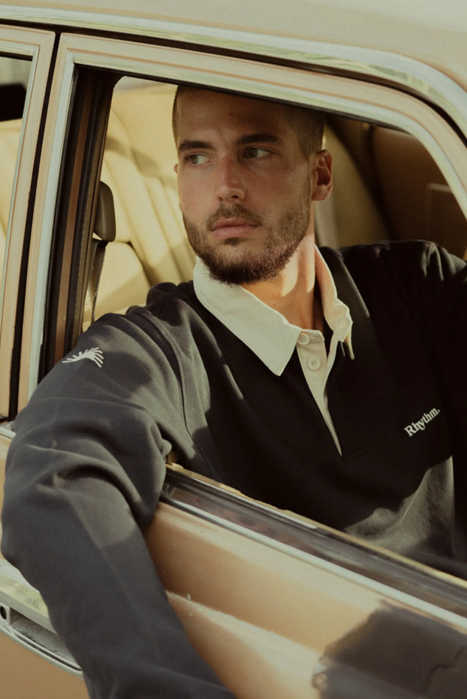 Vintage Rugby Ls Polo Indigo