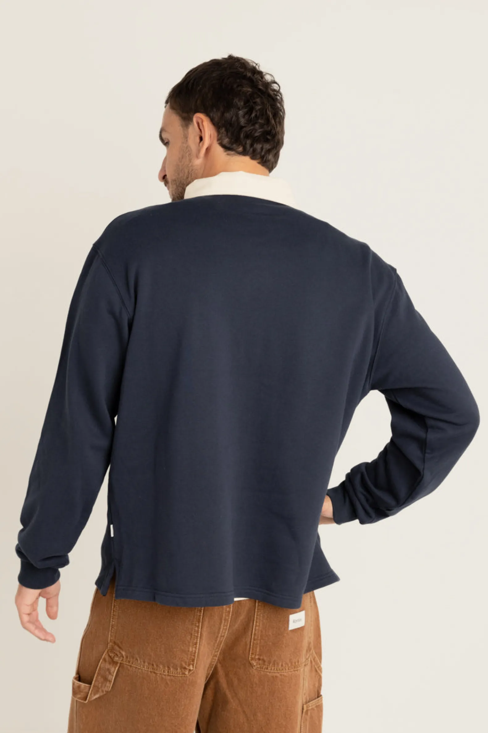 Vintage Rugby Ls Polo Indigo